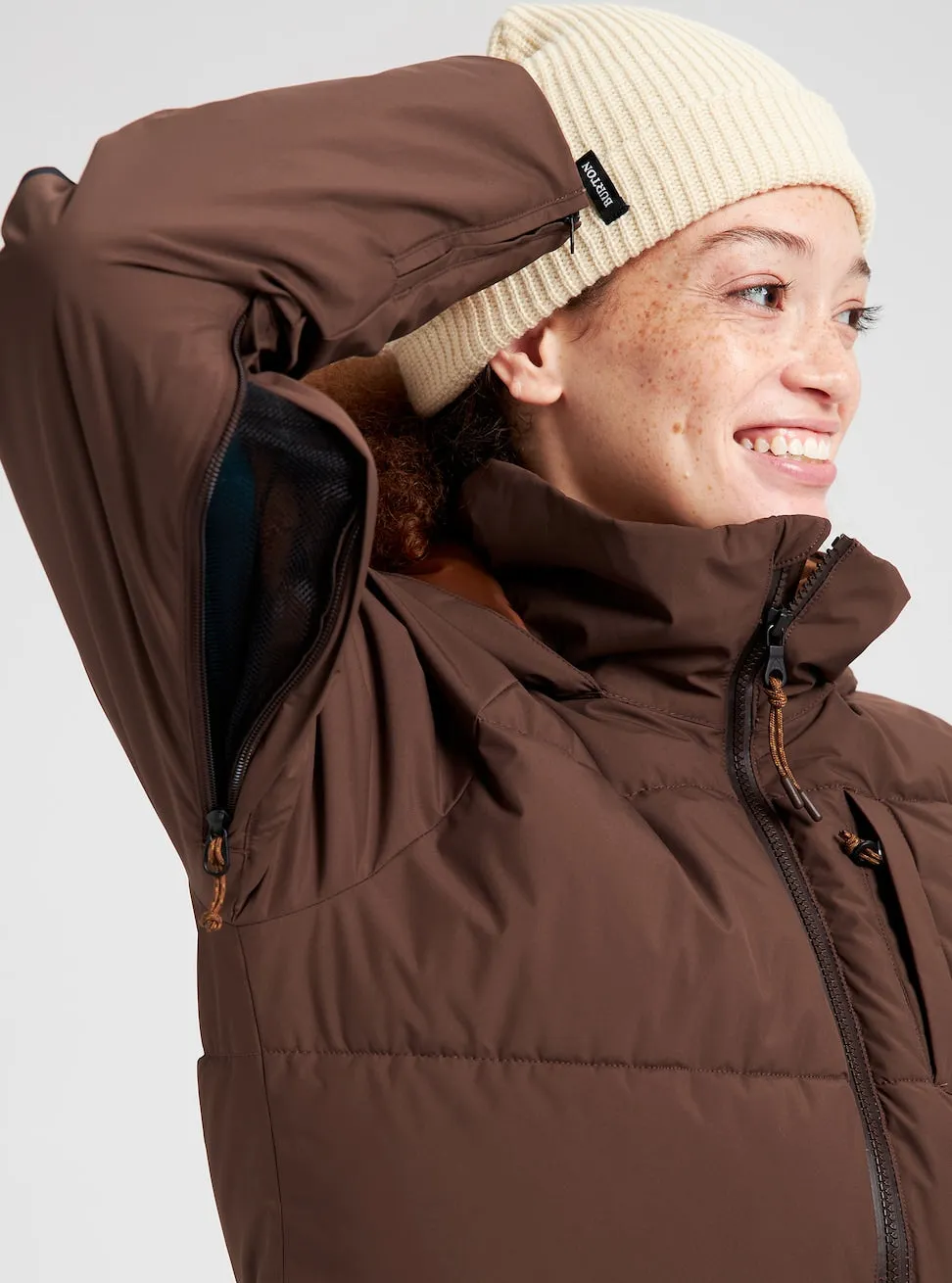 Burton Keelan Womens Jacket Seal Brown