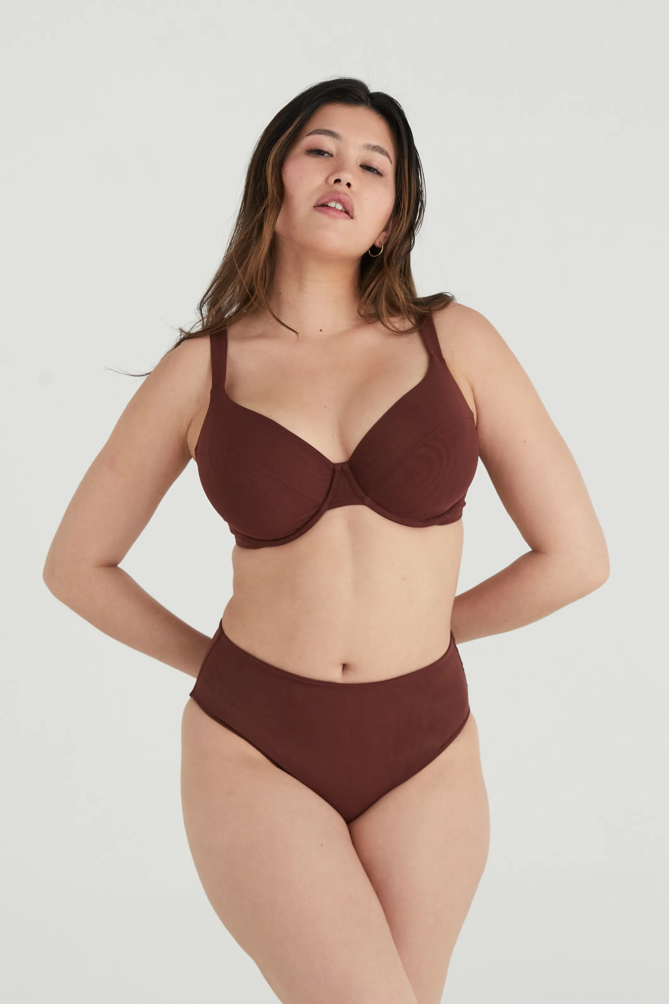 BUSTY BASICS KNICKERS - CLOVE