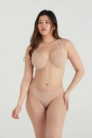 BUSTY BASICS KNICKERS - G-STRING - LATTE