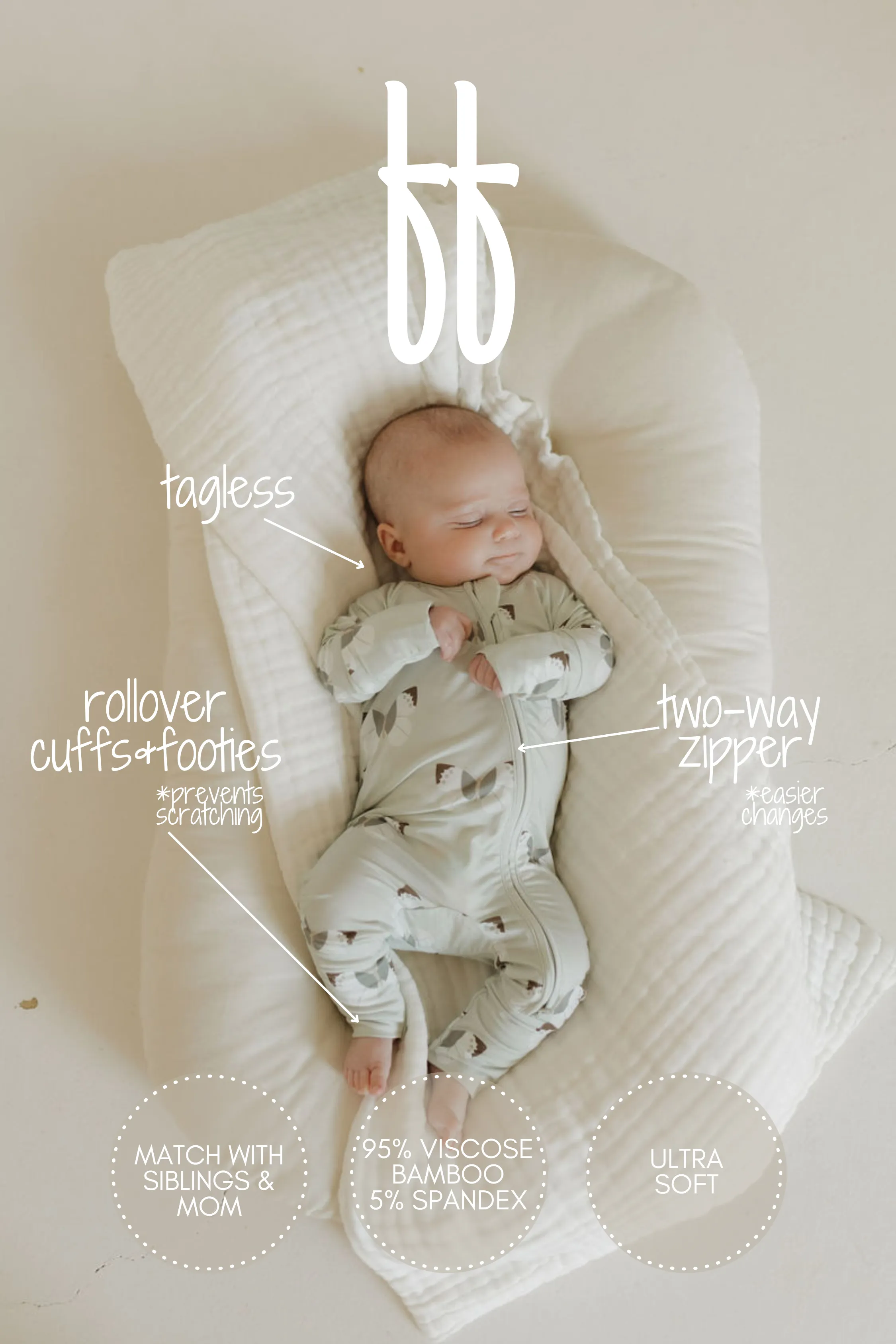 Butterflies | Bamboo Zip Pajamas