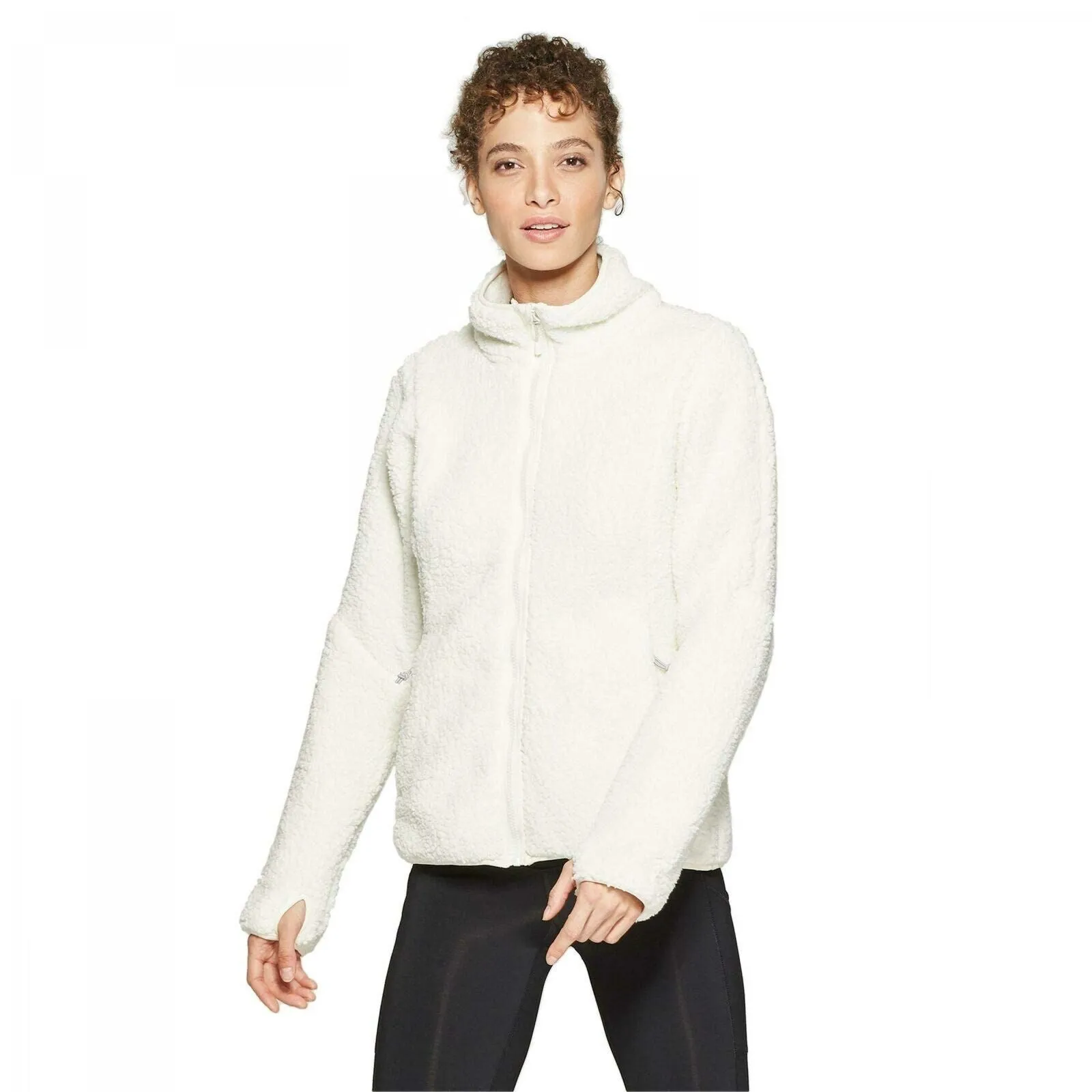 C9 Champion Women's Fleece Sherpa Jacket with Thumbholes