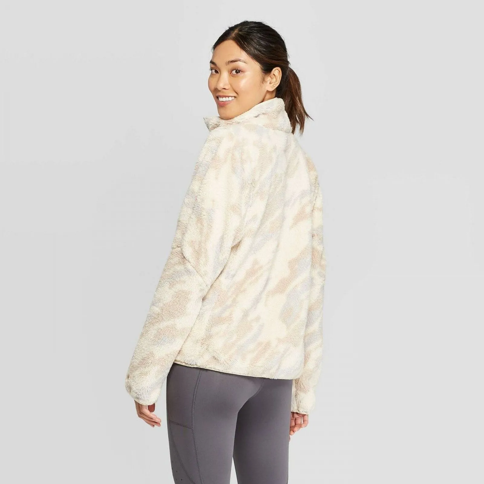 C9 Champion Women's Fleece Sherpa Jacket with Thumbholes