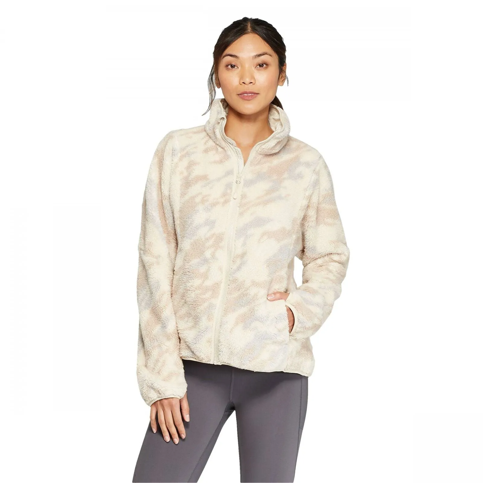 C9 Champion Women's Fleece Sherpa Jacket with Thumbholes
