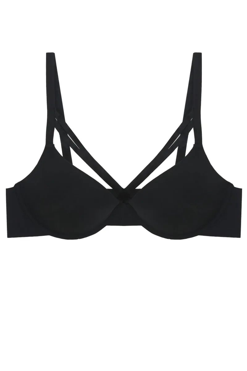 Caged Plunge Bra W/ Underwire