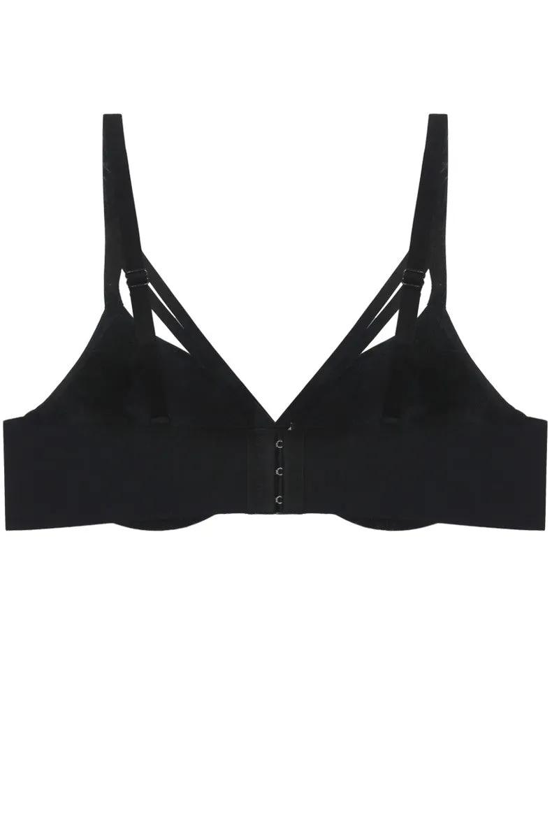 Caged Plunge Bra W/ Underwire