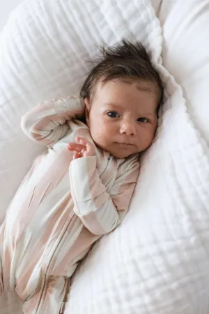 Candy Stripe | Bamboo Zip Pajamas
