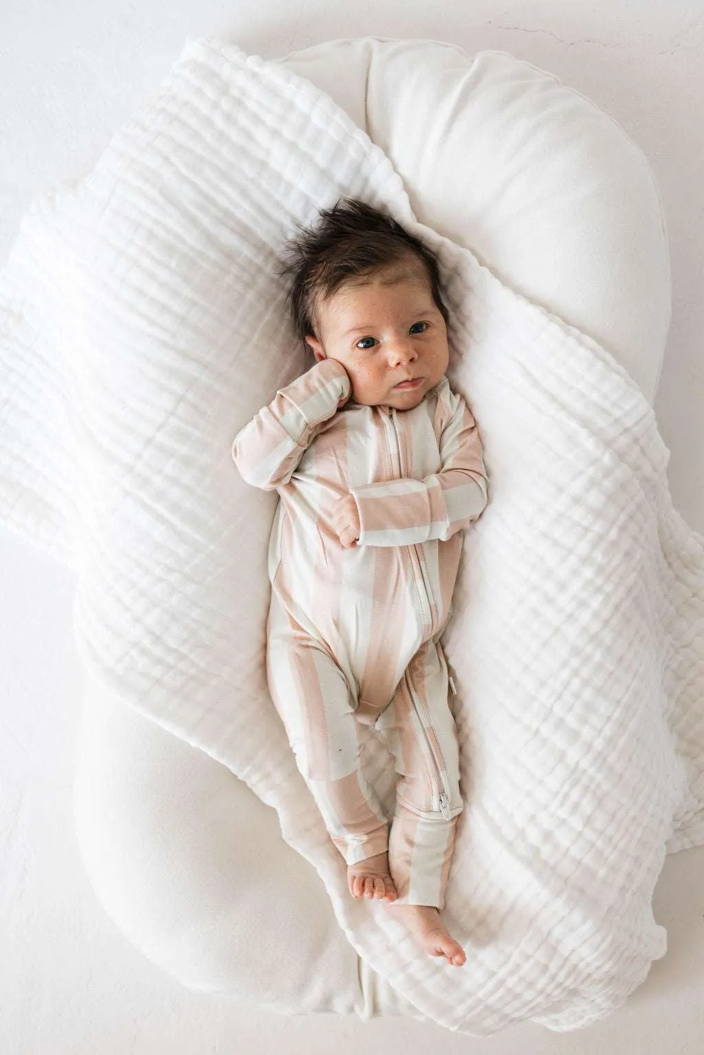 Candy Stripe | Bamboo Zip Pajamas