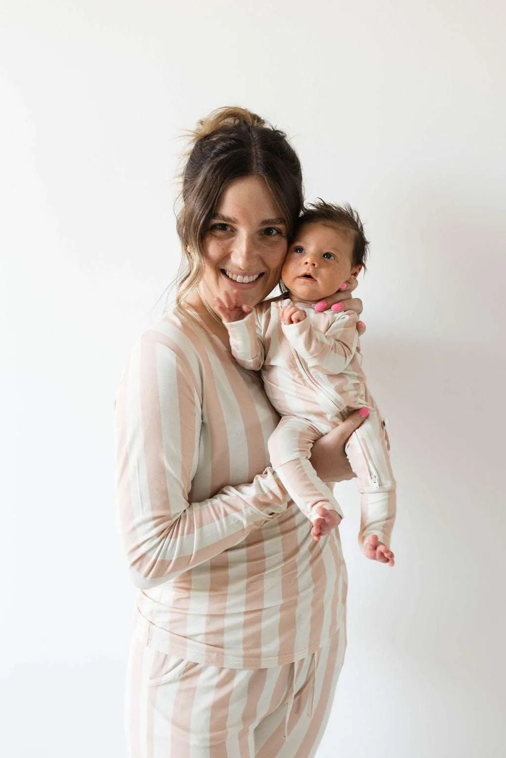 Candy Stripe | Bamboo Zip Pajamas