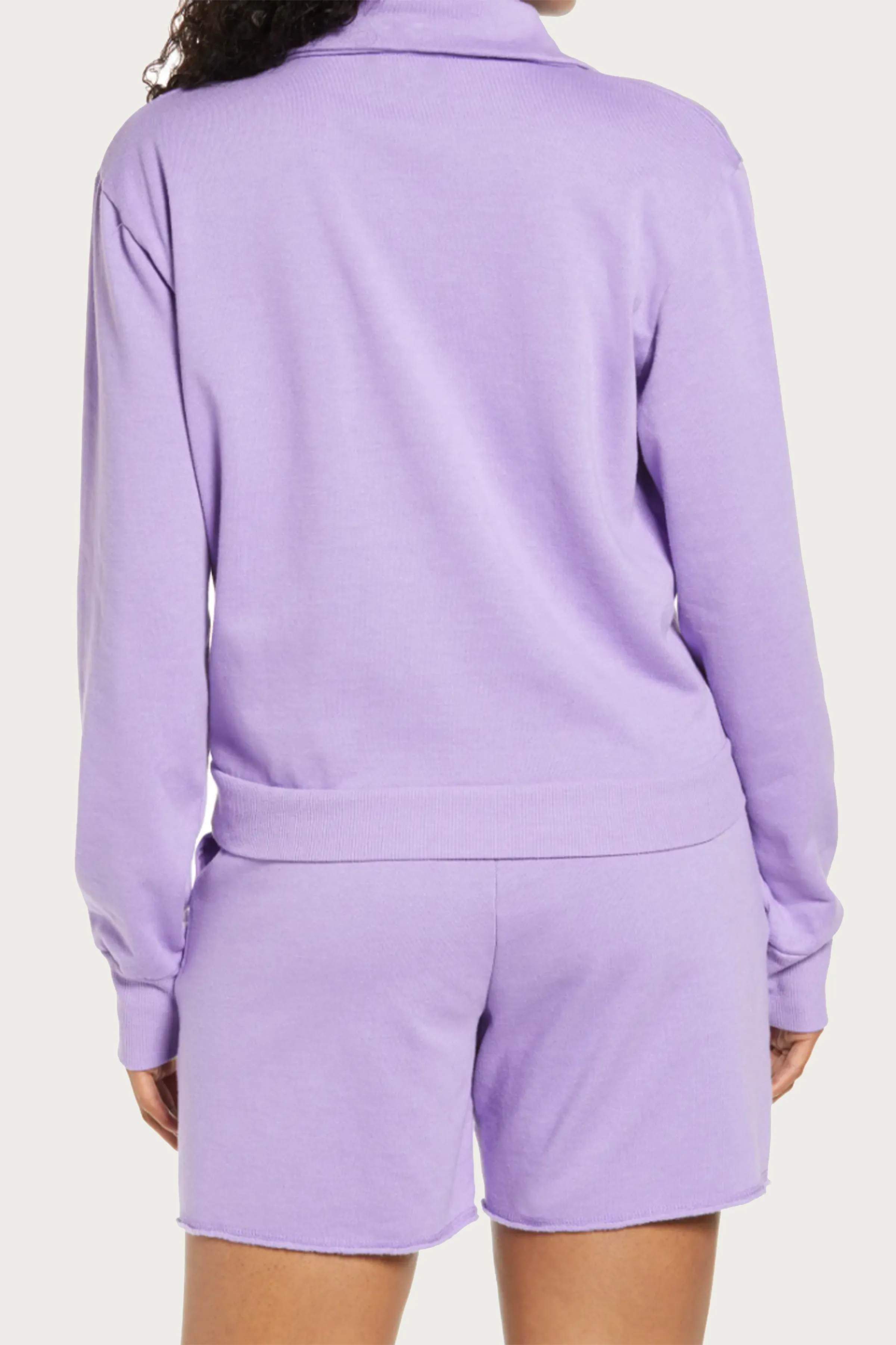 CANON COTTON-BLEND HALF-ZIP SWEATSHIRT