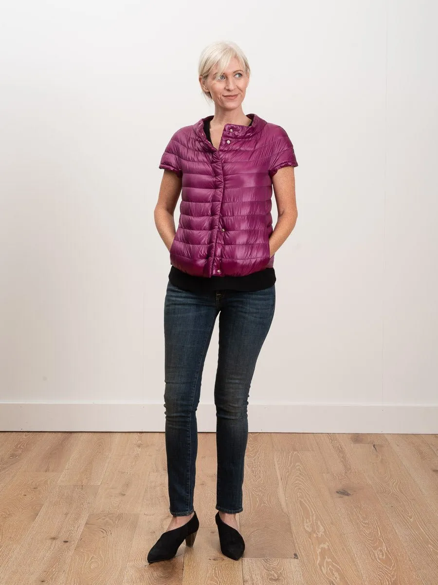 cap sleeve jacket - fuschia