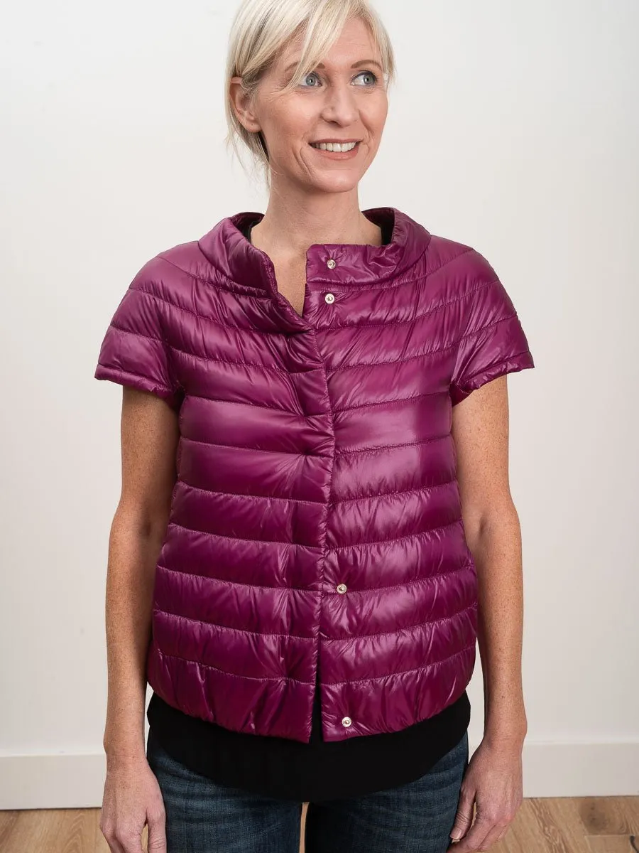 cap sleeve jacket - fuschia