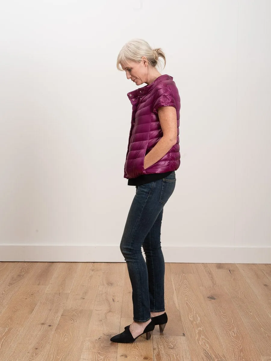 cap sleeve jacket - fuschia