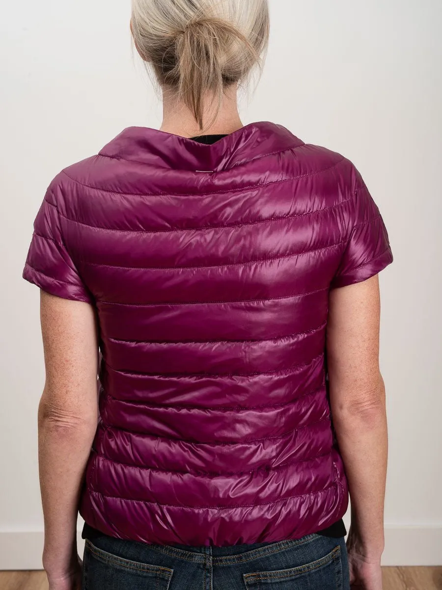 cap sleeve jacket - fuschia