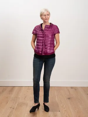 cap sleeve jacket - fuschia
