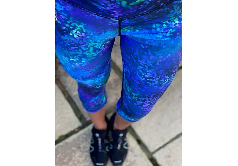 Capri Shimmer Leggings with pockets