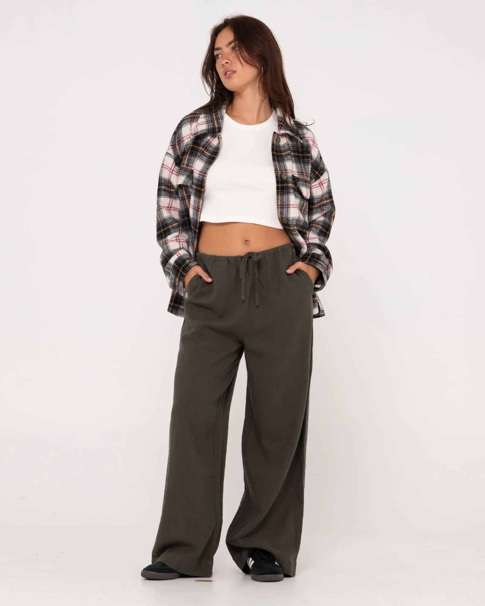 Carolina High Waisted Relaxed Linen Pant