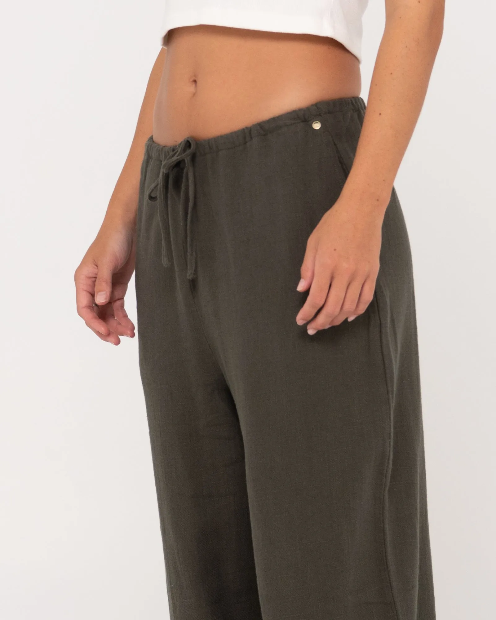 Carolina High Waisted Relaxed Linen Pant