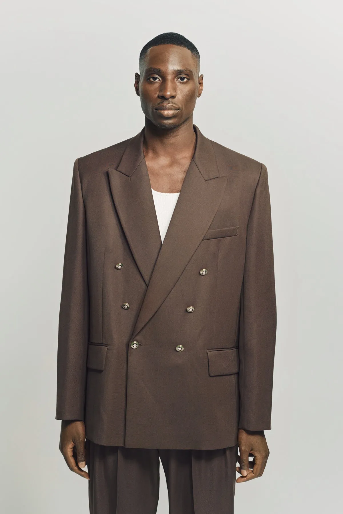 CASABLANCA | DOUBLE BREASTED WOOL JACKET