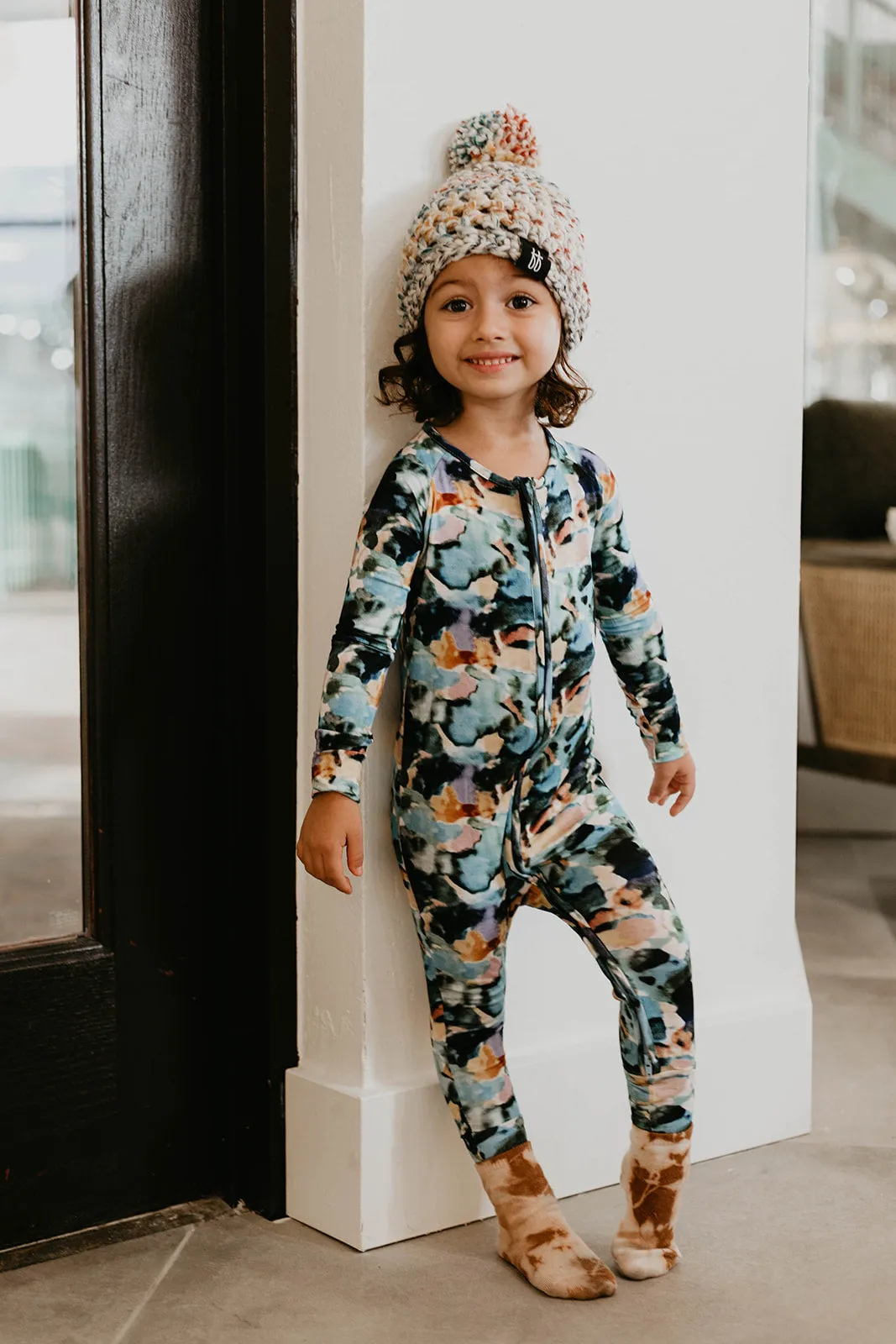 Charli Print | Bamboo Zip Pajamas