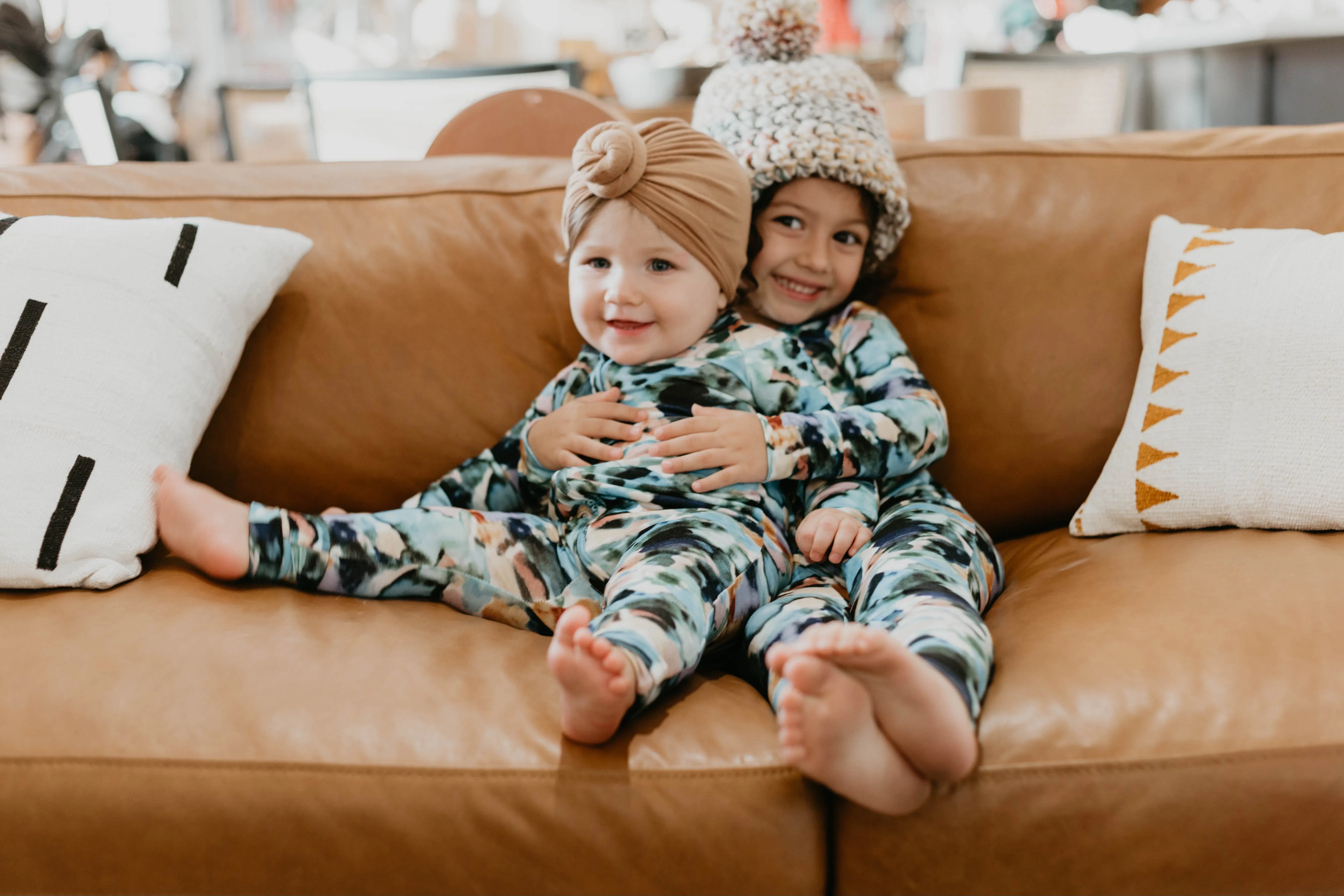 Charli Print | Bamboo Zip Pajamas