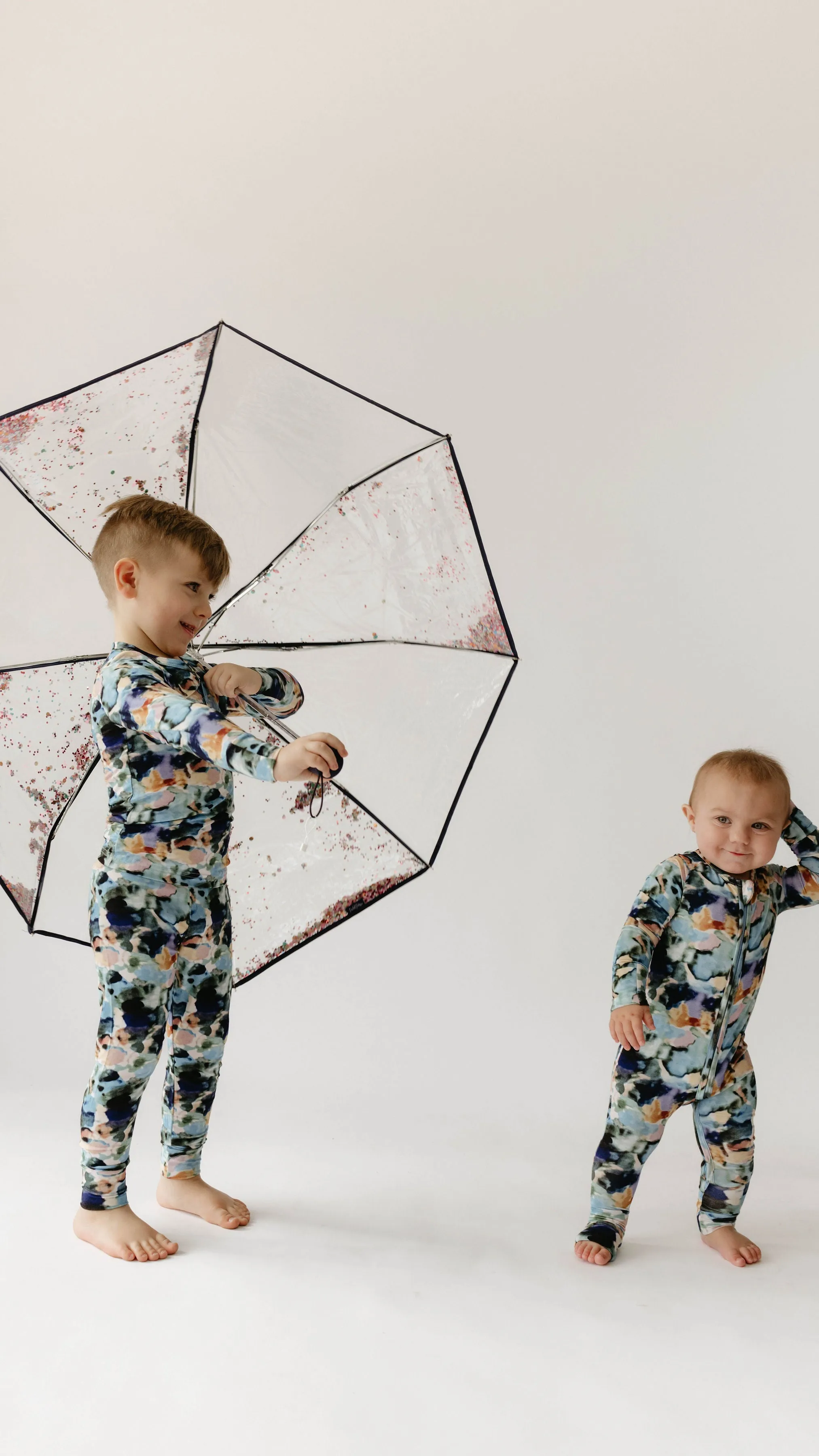 Charli Print | Bamboo Zip Pajamas