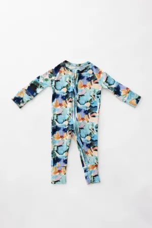 Charli Print | Bamboo Zip Pajamas