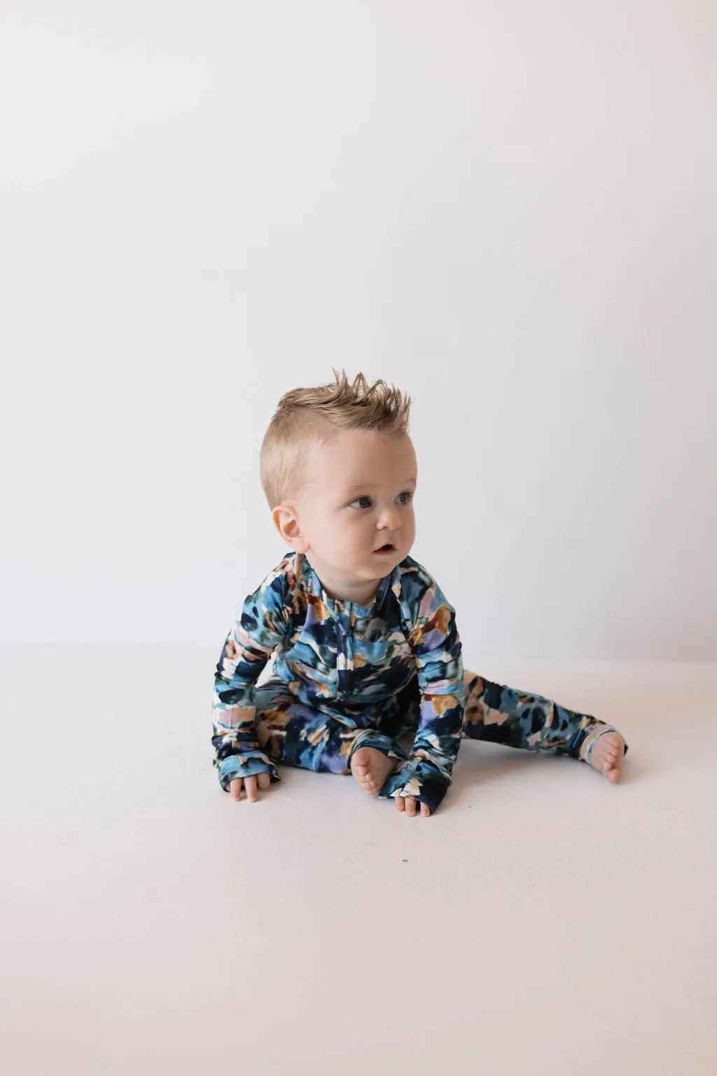 Charli Print | Bamboo Zip Pajamas