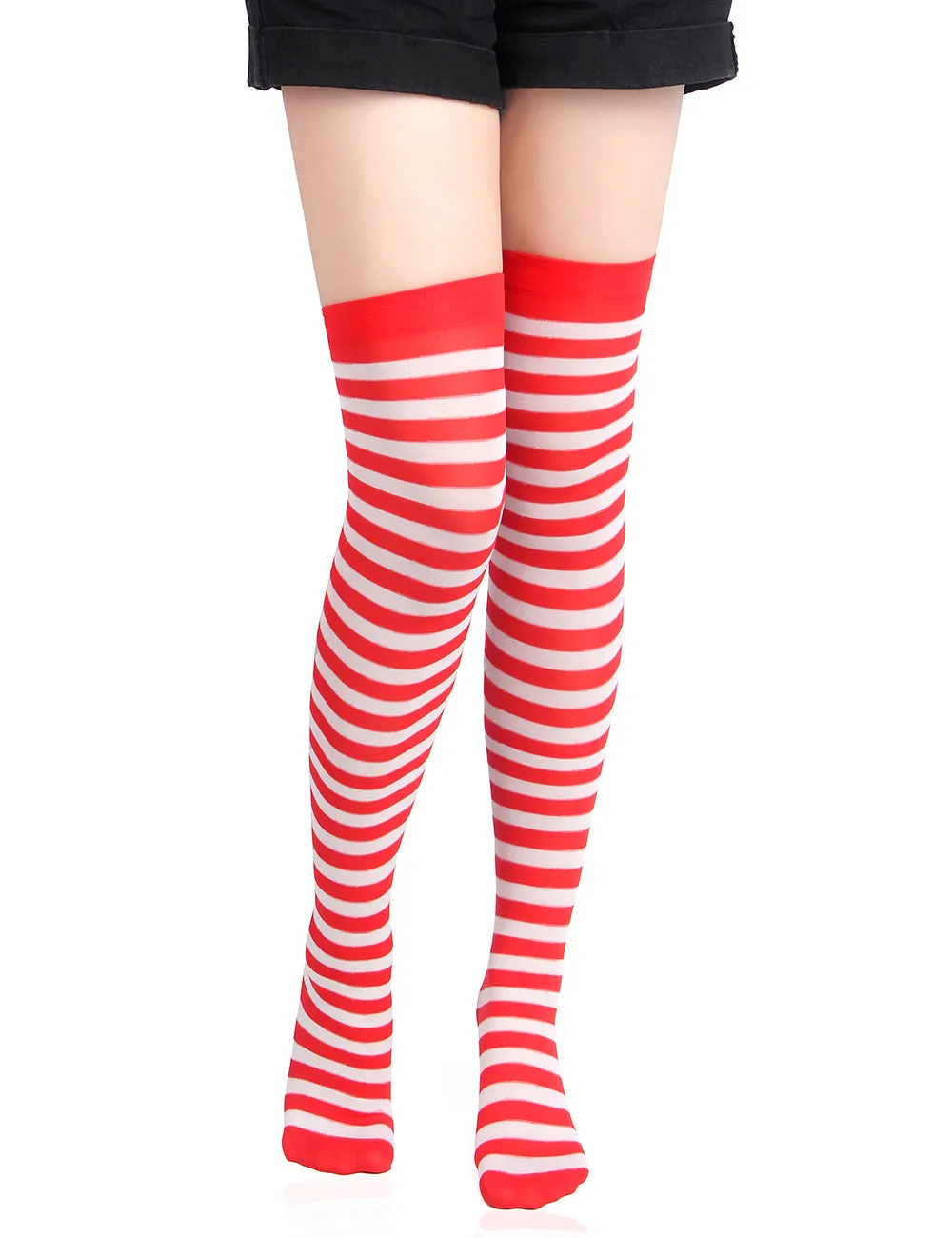 Christmas Red Striped Mesh Stockings Egypt