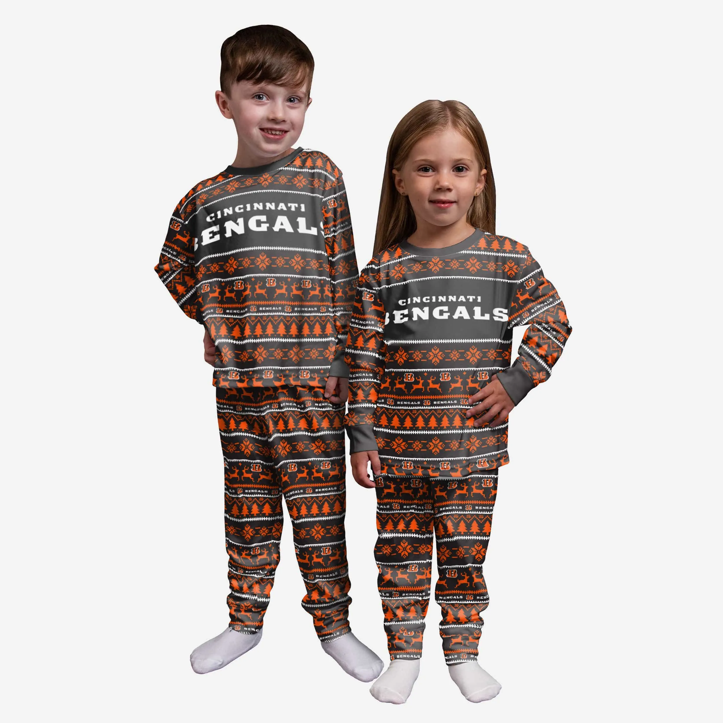 Cincinnati Bengals Toddler Family Holiday Pajamas