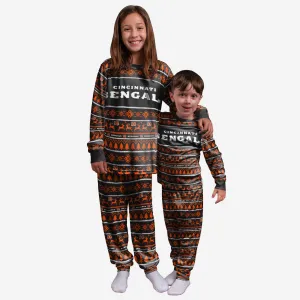 Cincinnati Bengals Youth Family Holiday Pajamas