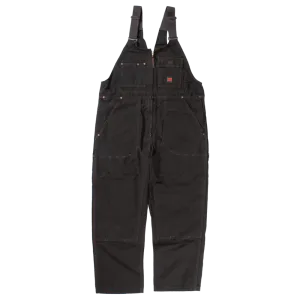CL763716-M-Drk Brn Tough Duck Bib Overall w/Zip Unlined