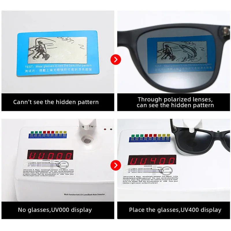 Classic Square Polarized Sunglasses for Men