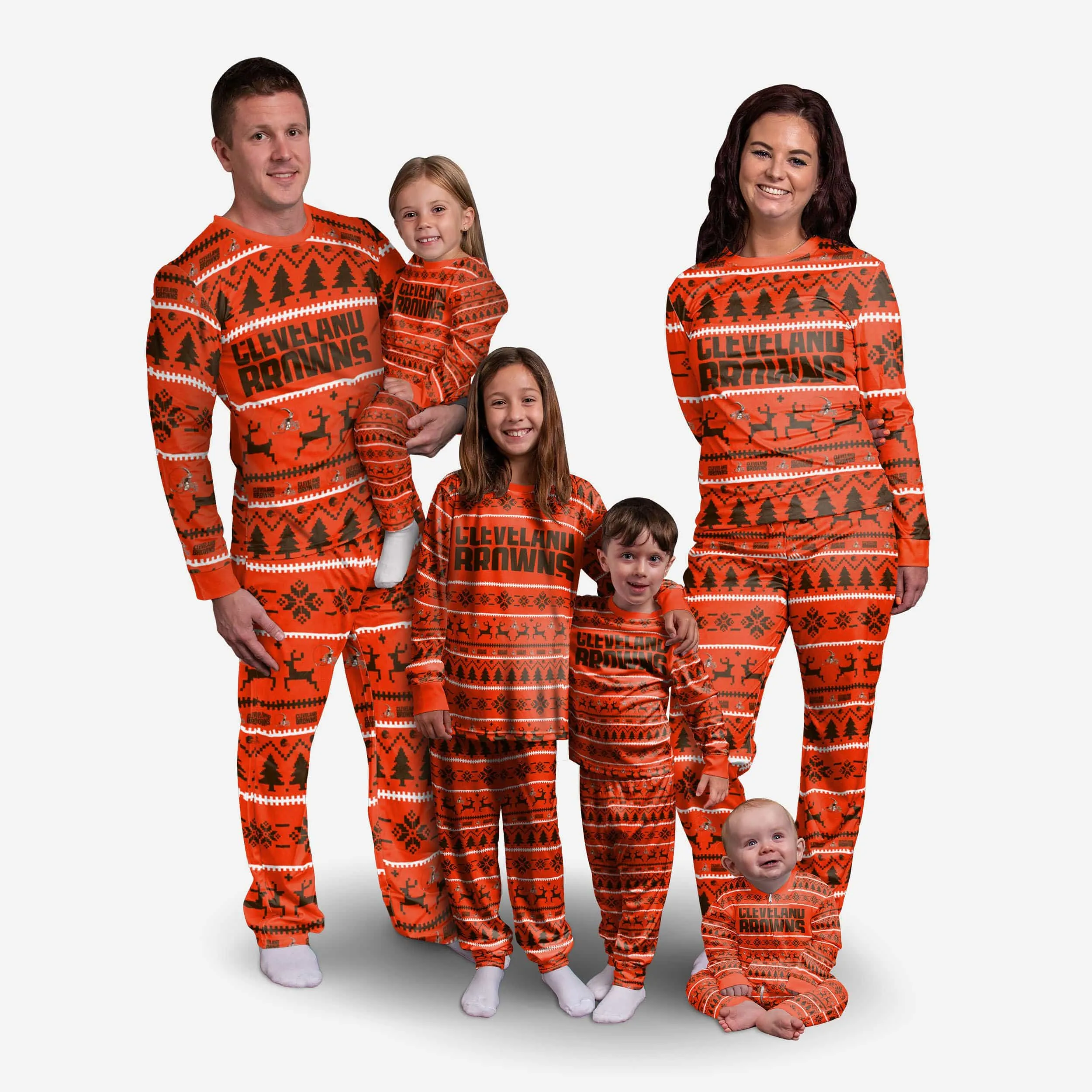 Cleveland Browns Toddler Family Holiday Pajamas