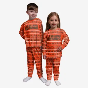 Cleveland Browns Toddler Family Holiday Pajamas