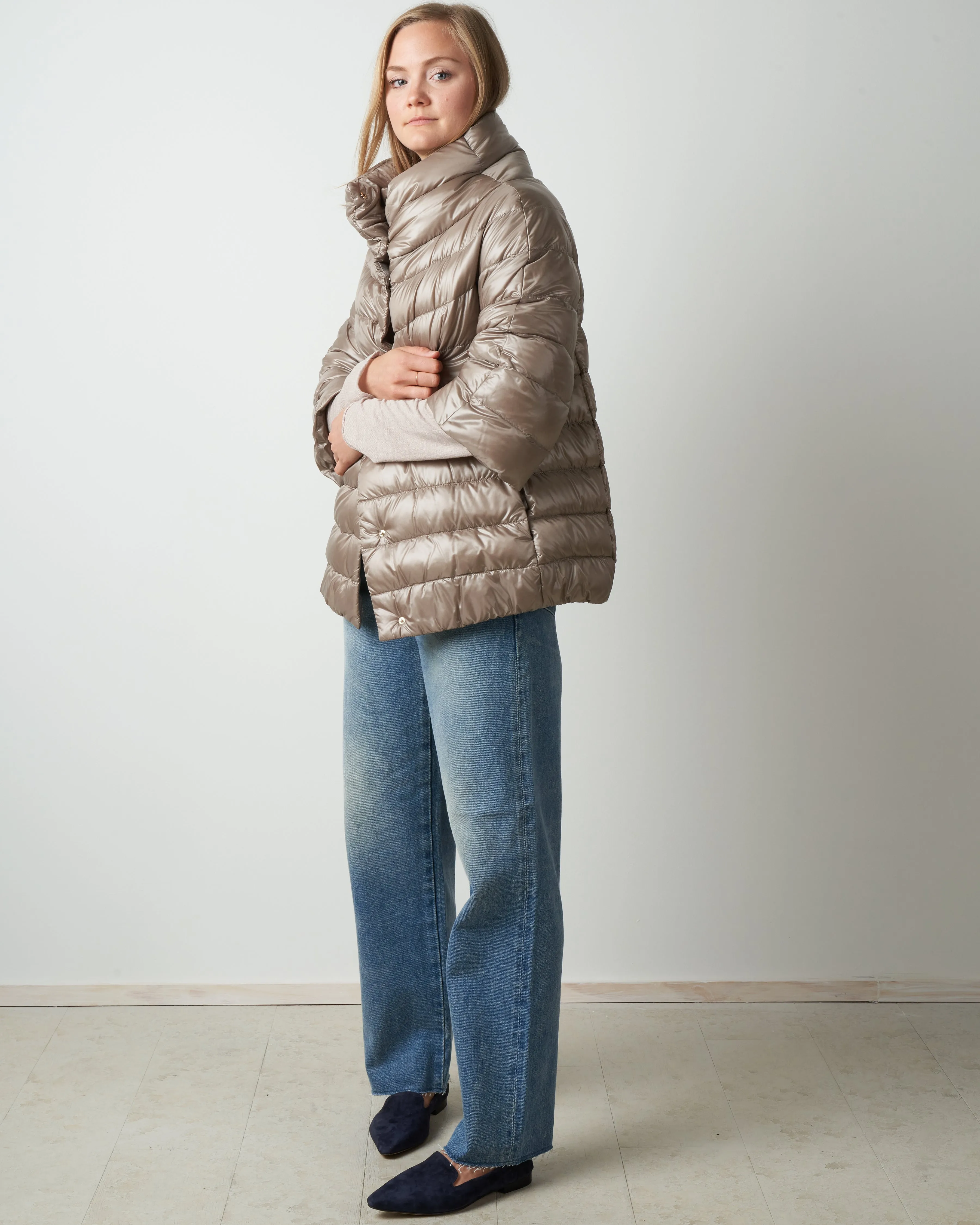 cocoon basic jacket - taupe