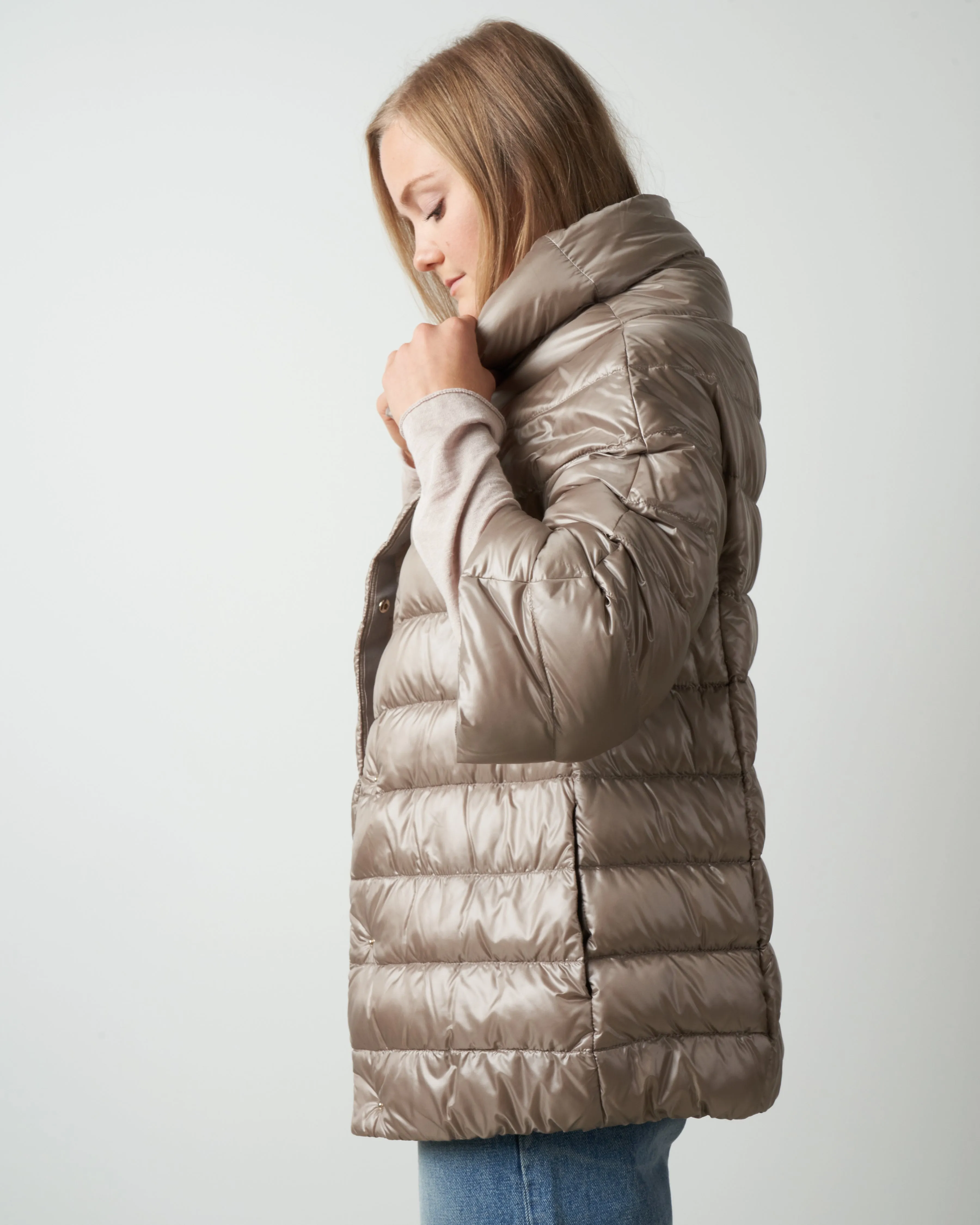 cocoon basic jacket - taupe