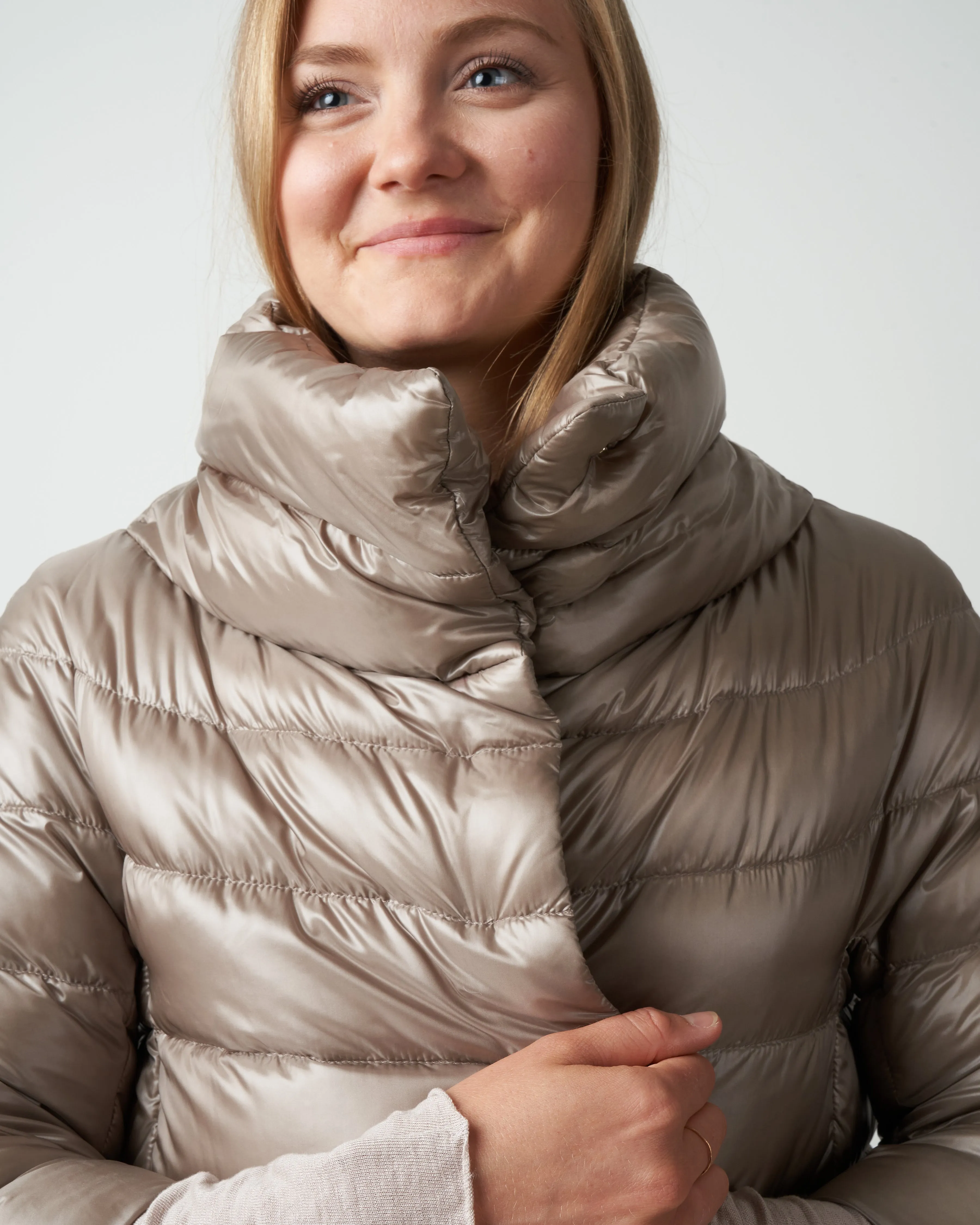 cocoon basic jacket - taupe