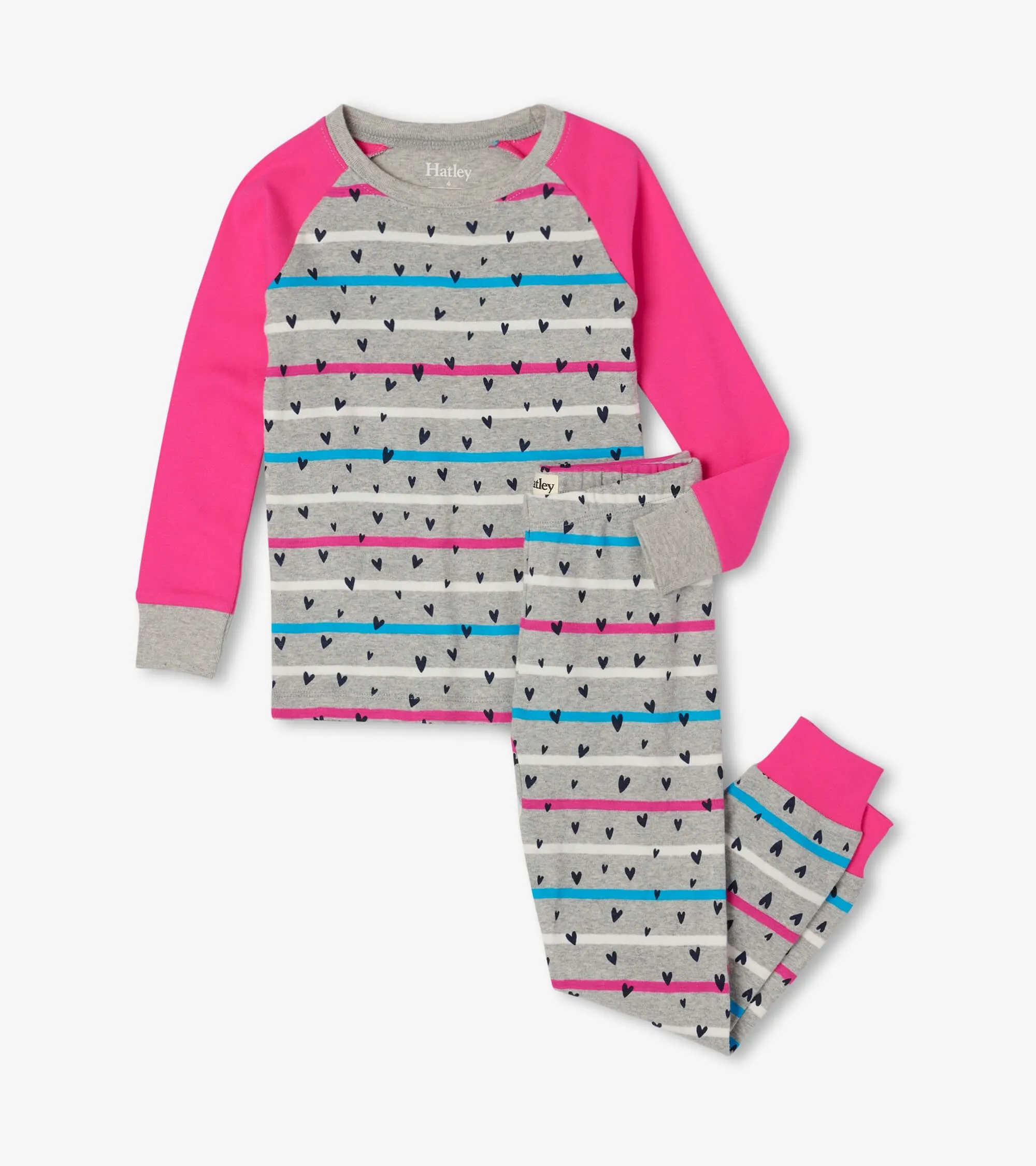 Confetti Hearts Organic Cotton Pajama Set