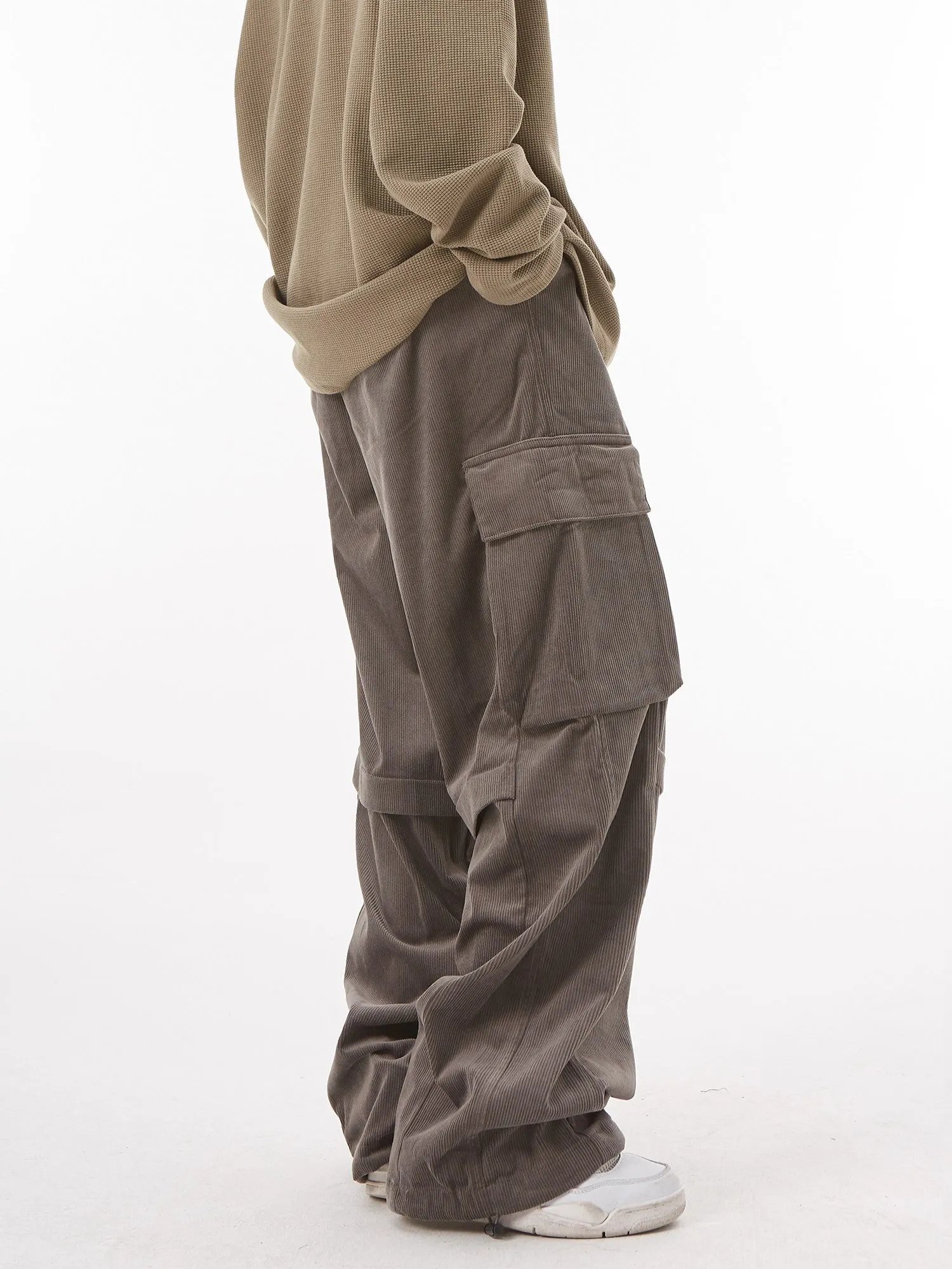 Corduroy Relaxed Cargo Pants