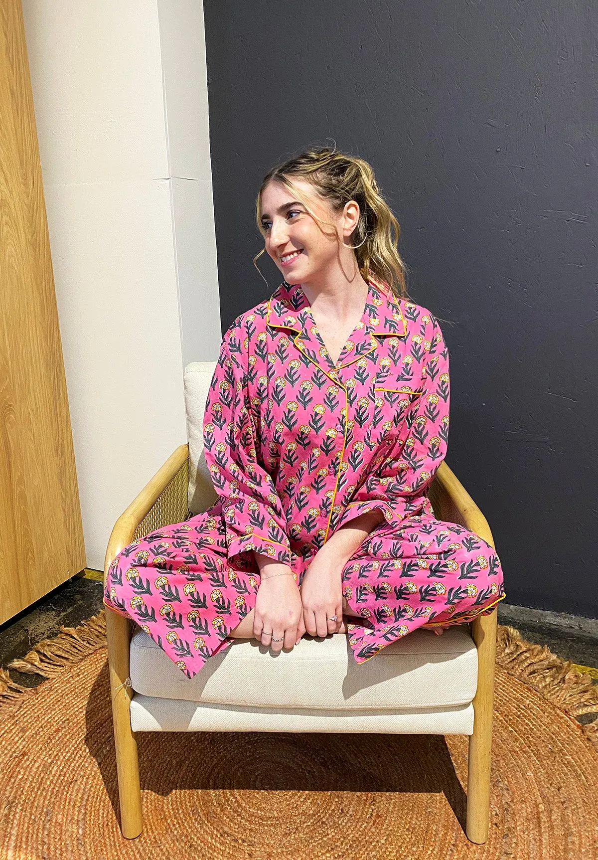 Cotton Pajama Set | Punch Floral