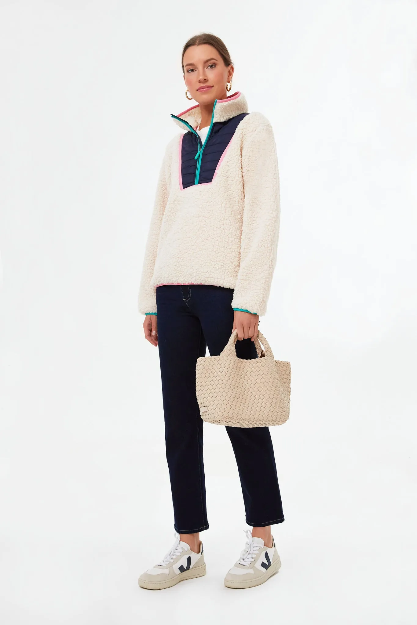 Cream Camel Sherpa Pullover