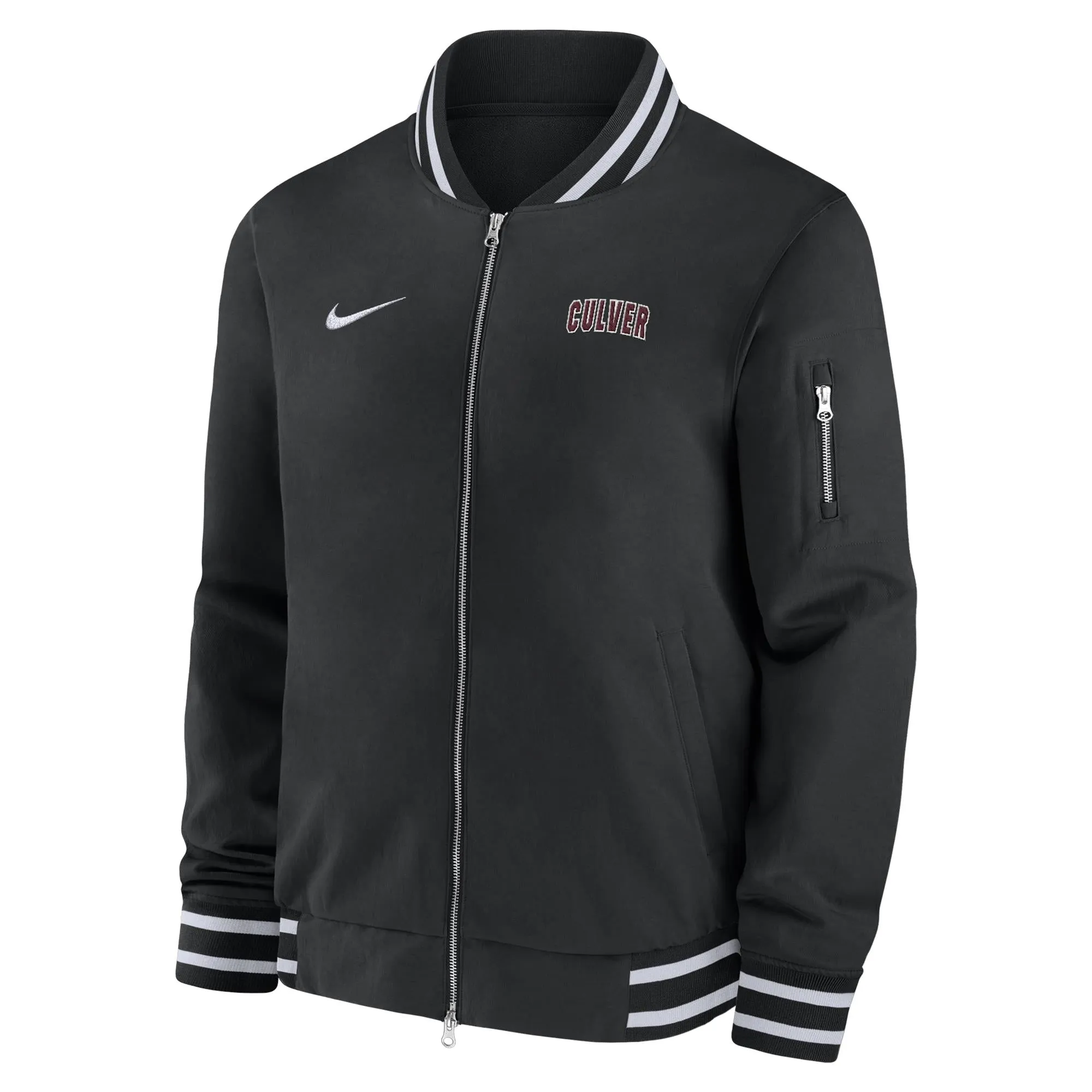 Culver -C Coaches Nike Bomber Jacket - Black & White Accents