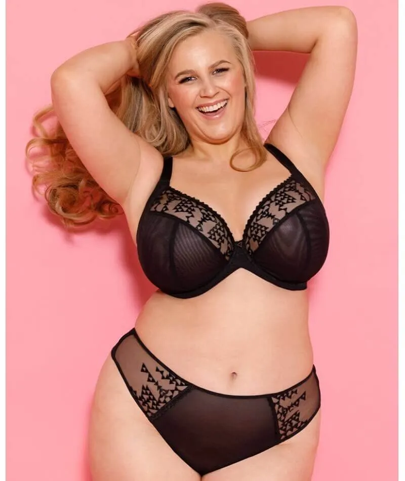 Curvy Kate Centre Stage Deep Thong - Black