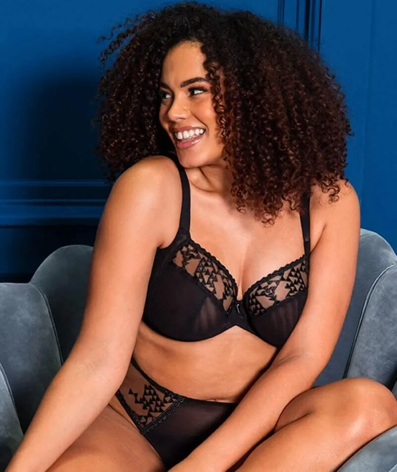 Curvy Kate Centre Stage Deep Thong - Black