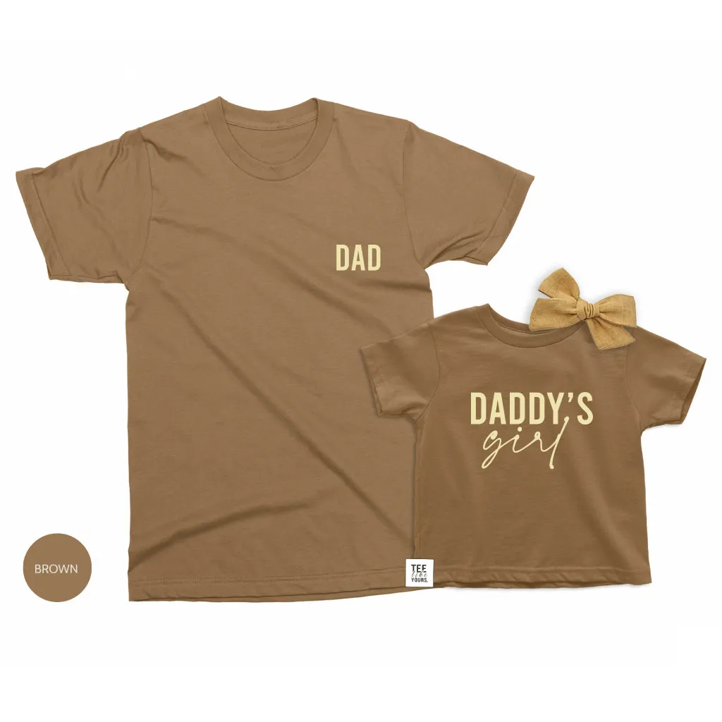 Dad & Daddy's Girl - Father and Baby Girl matching t-shirts, Father's Day gift for Dad, Girl dad gift, new dad gift