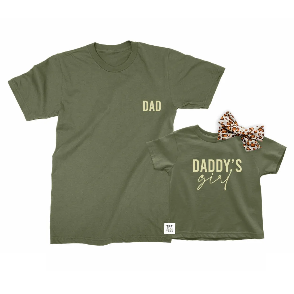 Dad & Daddy's Girl - Father and Baby Girl matching t-shirts, Father's Day gift for Dad, Girl dad gift, new dad gift