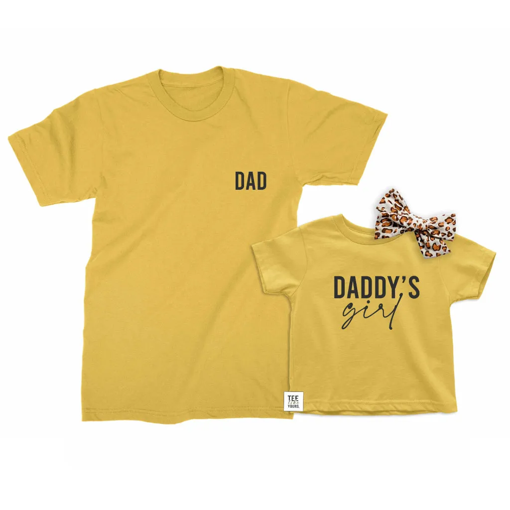 Dad & Daddy's Girl - Father and Baby Girl matching t-shirts, Father's Day gift for Dad, Girl dad gift, new dad gift