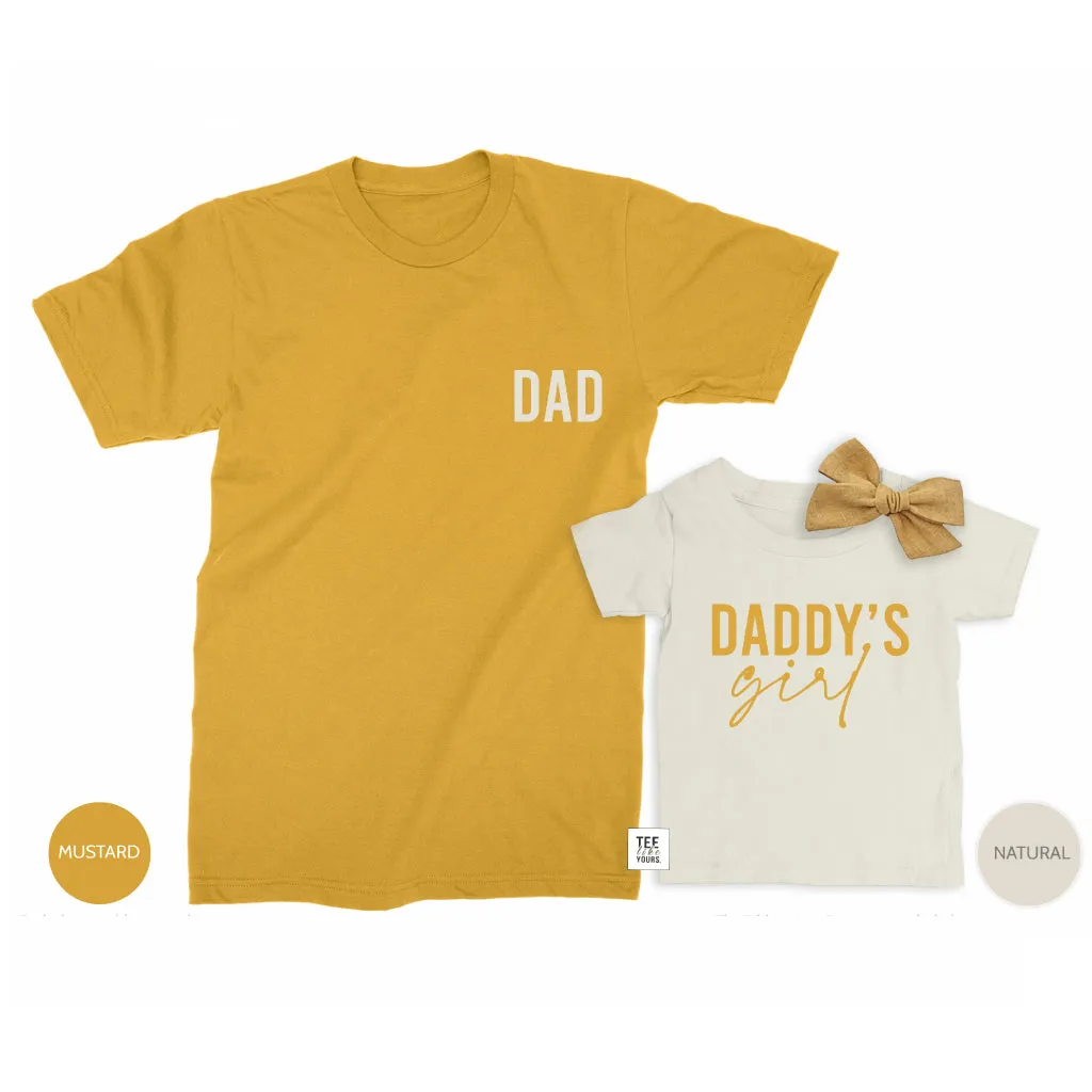 Dad & Daddy's Girl - Father and Baby Girl matching t-shirts, Father's Day gift for Dad, Girl dad gift, new dad gift