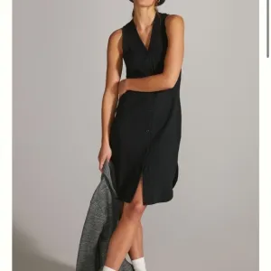 Daily Practice by Anthropologie Ribbed Midi Dress Black Pullover Sz XS NEW
