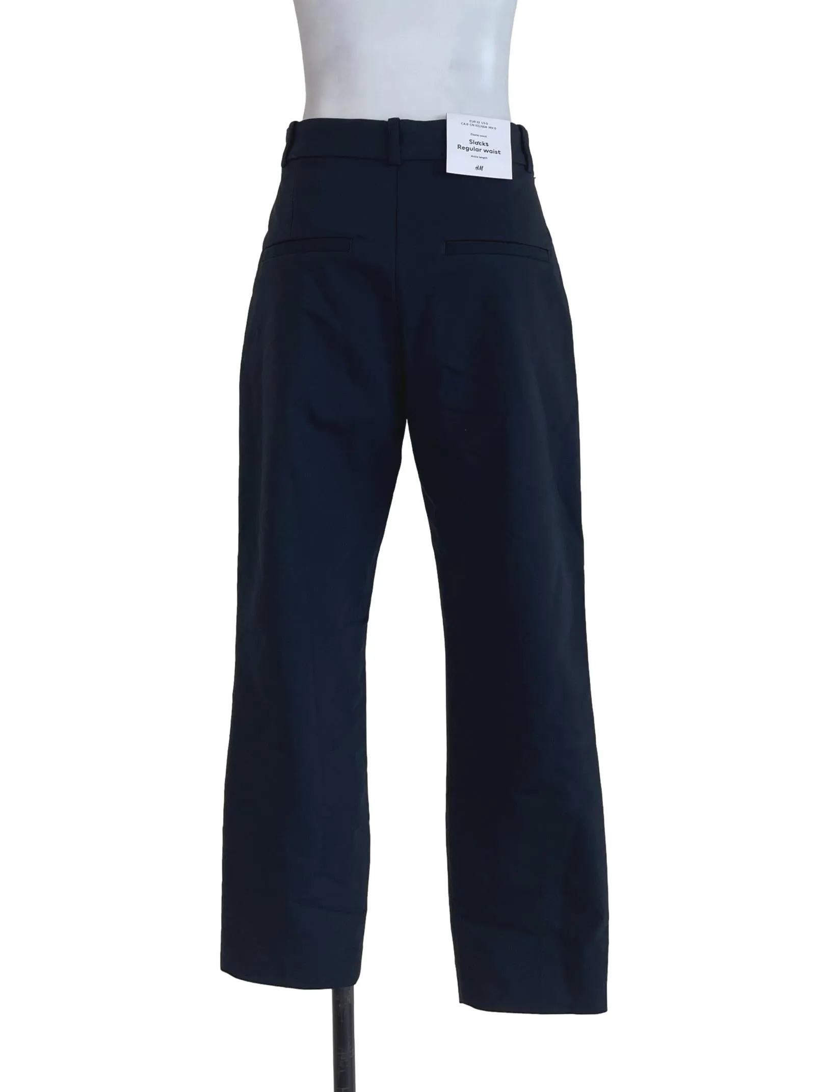 Dark Blue Slack Regular Waist